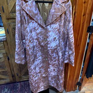 Western Cow Print Long Blazer
